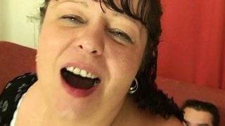 Two buddy seduce big tits mature woman