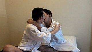 Asian twinks ass rimmed