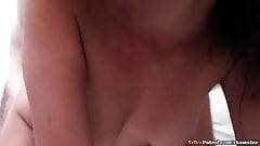 Cute young Asian with braces fucked and creampied by tourist