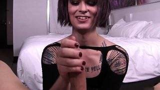 Hot shemale pov with cumshot