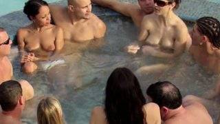 Jp and wife take a dip in the hot tub
